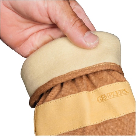 Gemplers Gemplers Insulated Waterproof Pigskin Gloves with Safety Cuff 1938BRN MED